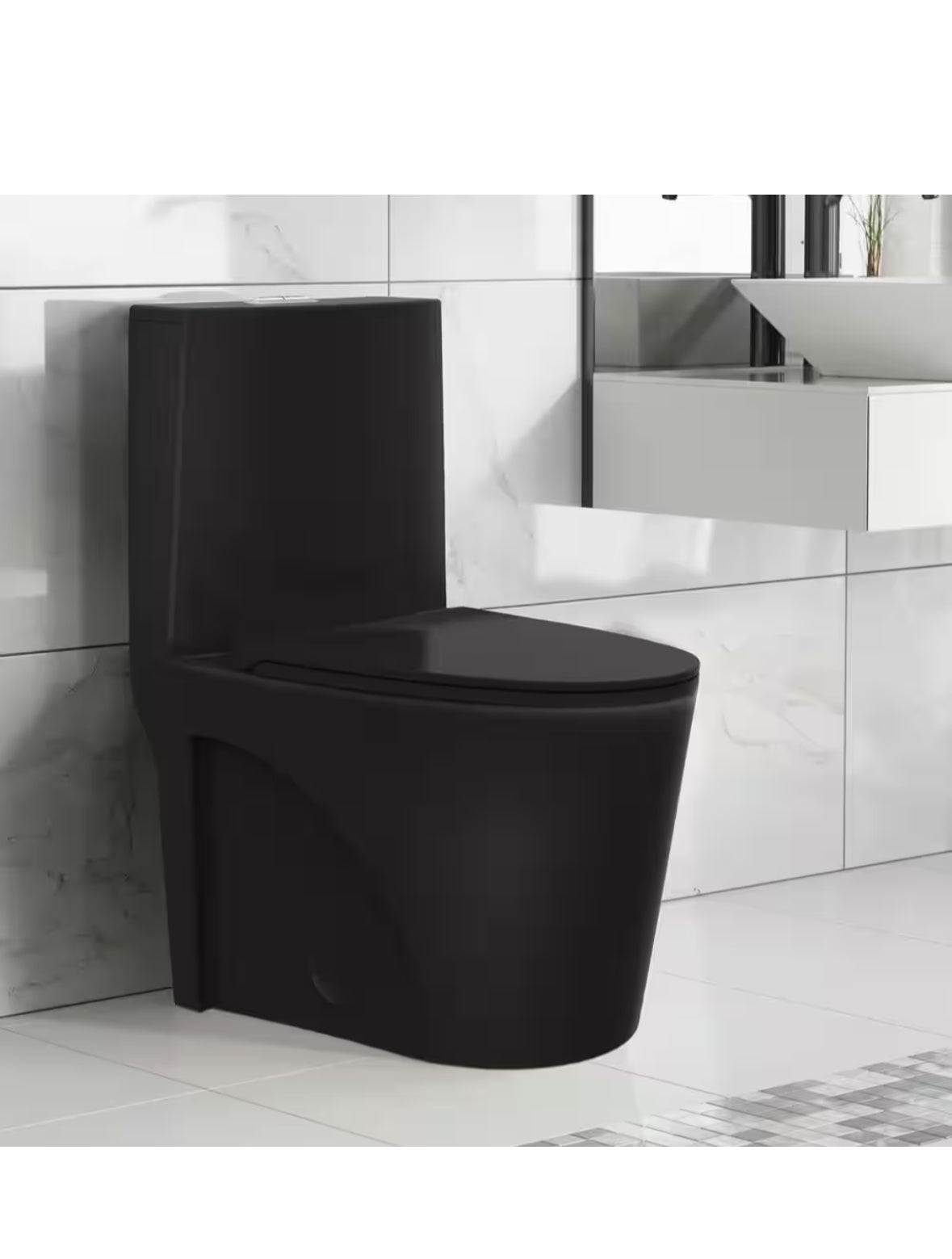 Shadow Slate: Matte Black Toilet