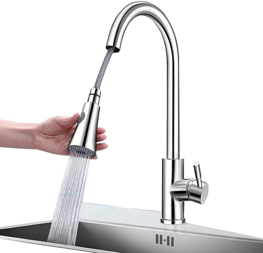 Polish Chrome Kitchen Faucet 55042 PC