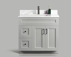 Pinewood 36-Inch Grey Vanity Right Door