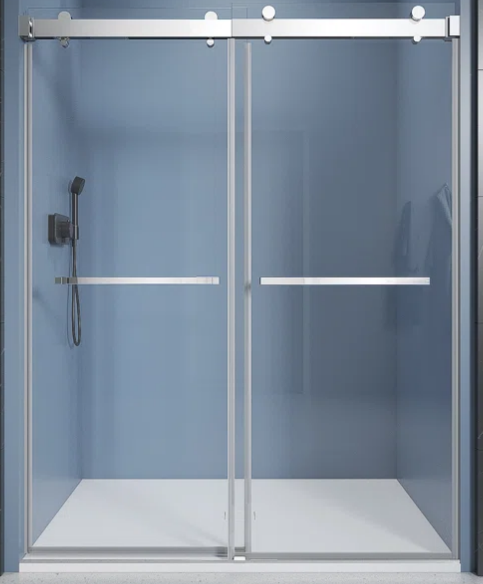 Shower Glass 48x70 Polish Chrome