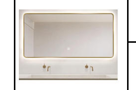 MSL006 BG 36" x 32" - LED Mirror