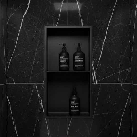 12x24 Stainless steel double shelf niche-Charcal