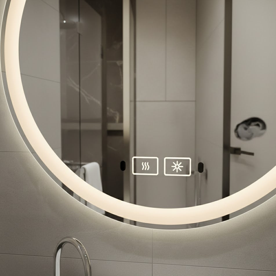 24" Round LED Ring Light Mirror MSL624