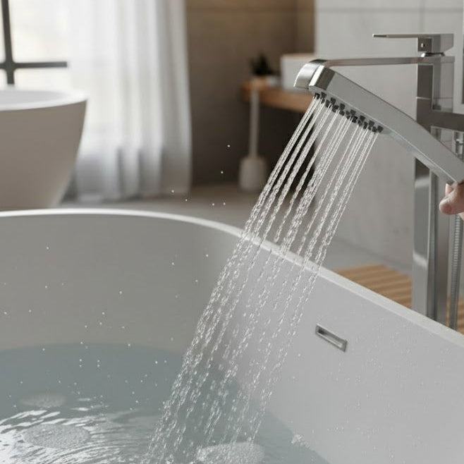 Polished Chrome Freestanding Bathtub Faucet CM6020PC