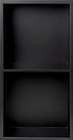 12x24 Stainless steel double shelf niche-Charcal
