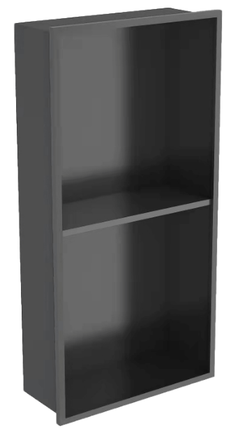 12x24 Stainless steel double shelf niche-Charcal