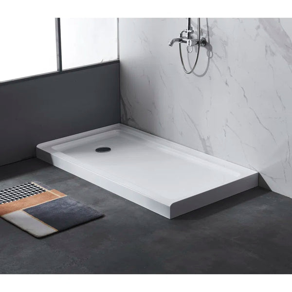 Tranquil Tread Shower Base Tray (60x32, Left Drain)