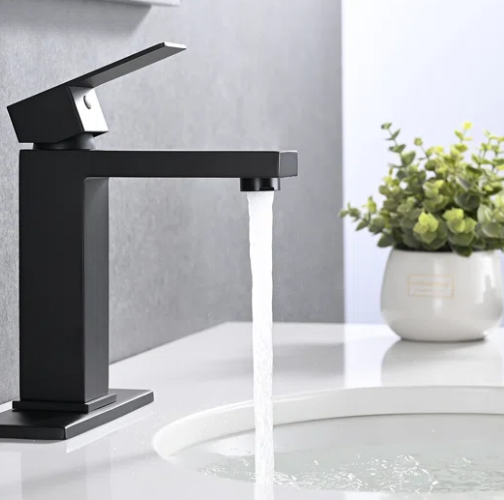 Contemporary Charm: Single Hole Faucet