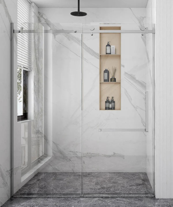 Lustrous Chrome Frameless 60x72 Shower Door