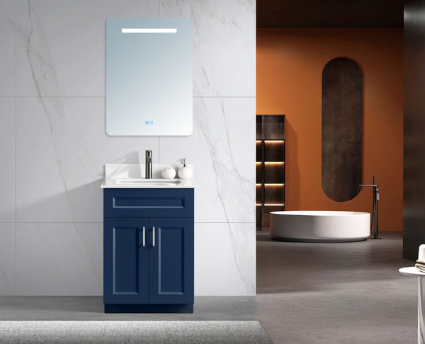 MDF 24-Inch Blue Vanity