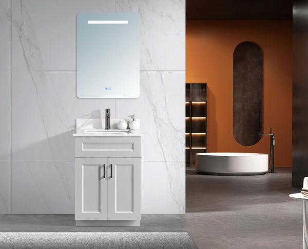 MDF Grey 24- Inch Cabinet