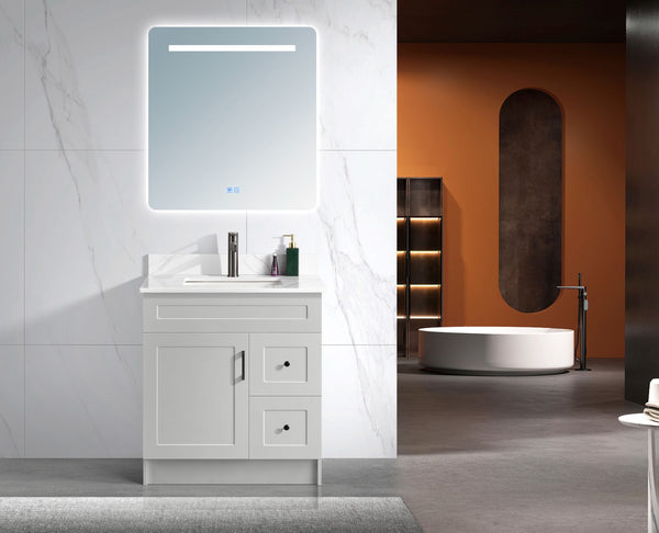 MDF 30-Inch Grey Vanity Right