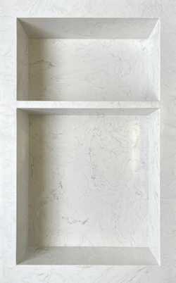 Marble Niche dream white 16x24 double shelf