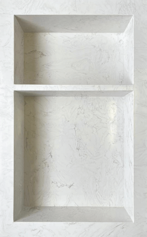 Marble Niche dream white 16x24 double shelf