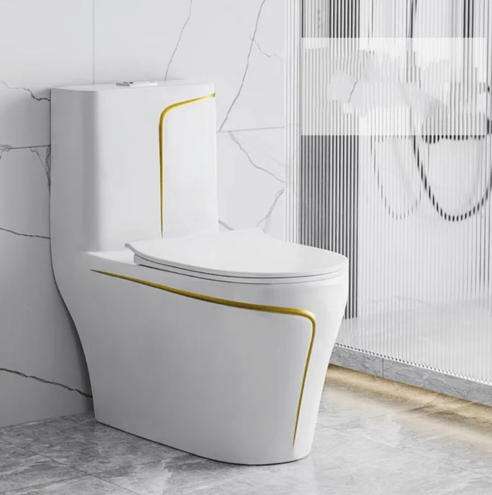 Midnigh Gold Luxury Toilet
