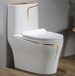 Midnigh Gold Luxury Toilet
