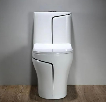 Midnight: Black & White Luxury Toilet