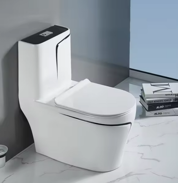 Midnight: Black & White Luxury Toilet