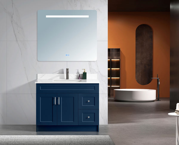 Pinewood 42-Inch Blue Vanity Right