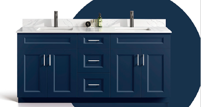 Pinewood 72-Inch Blue Vanity