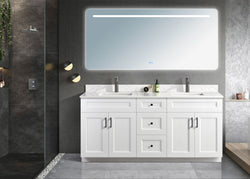 Pinewood 72-Inch White Vanity