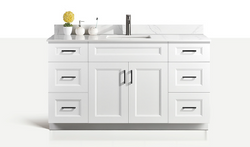 Pinewood Single Sink 60-Inch White
