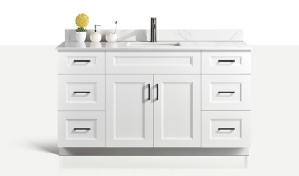 Pinewood Single Sink 60-Inch White