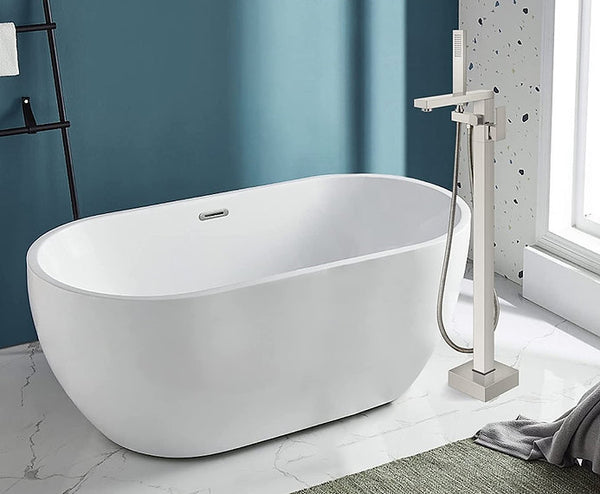 Polished Chrome Freestanding Bathtub Faucet