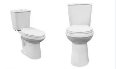 Graceful Contours: Elongated Two-Piece Toilet -