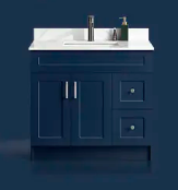 MDF Cabinet-36-Blue-Right