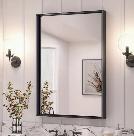 24'' Black Track Mirror