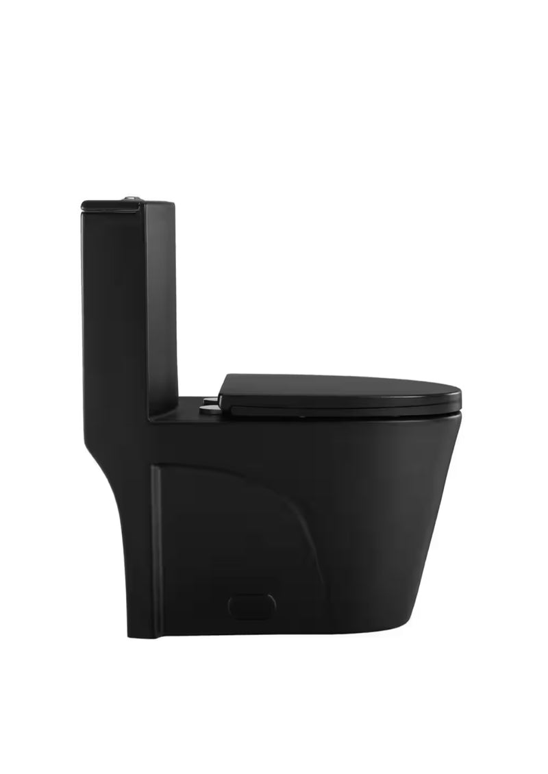 Shadow Slate: Matte Black Toilet