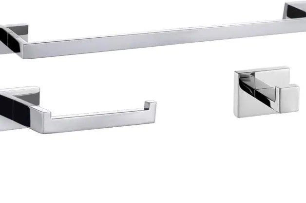 Shine Square Towel Bar Set