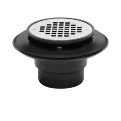 ABS Shower Drain with Chrome Grid 2in