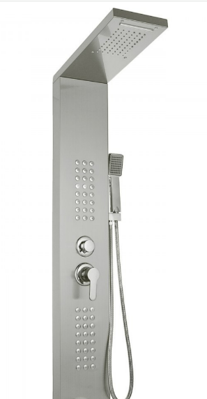 Silver Glow LED Shower Panel