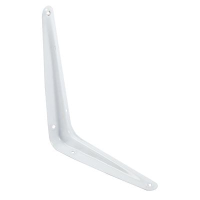 Steel Shelf Bracket 10 x 12i White 10 x 12i" White