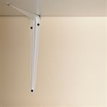 Steel Shelf Bracket 10 x 12i White 10 x 12i" White