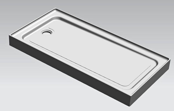 Tranquil Tread Shower Base Tray (60x32, Right Drain)