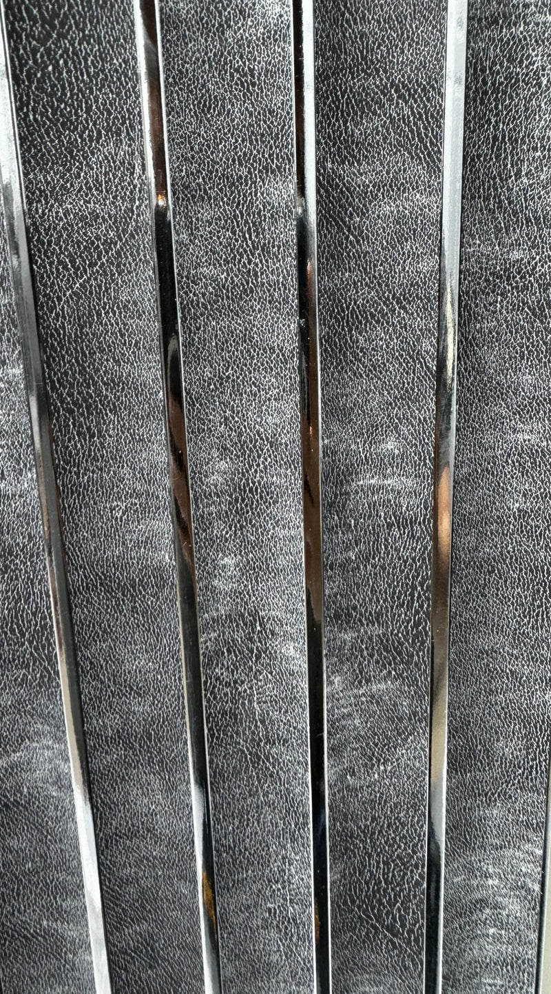 Wall Panel - Smoke Grey with Golden strip
