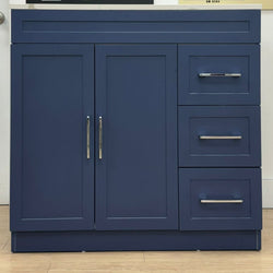 36 inch vanity (blue) Right