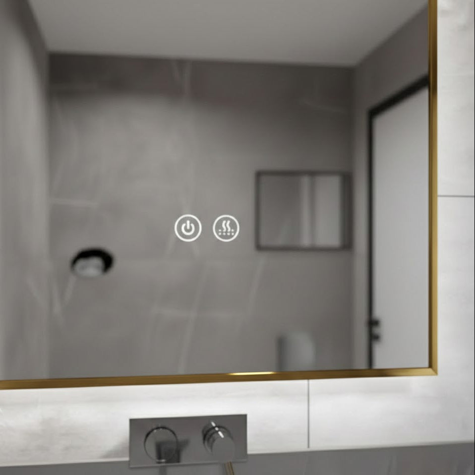 Brushed Gold LED Mirror 24X32 MSL003-BG