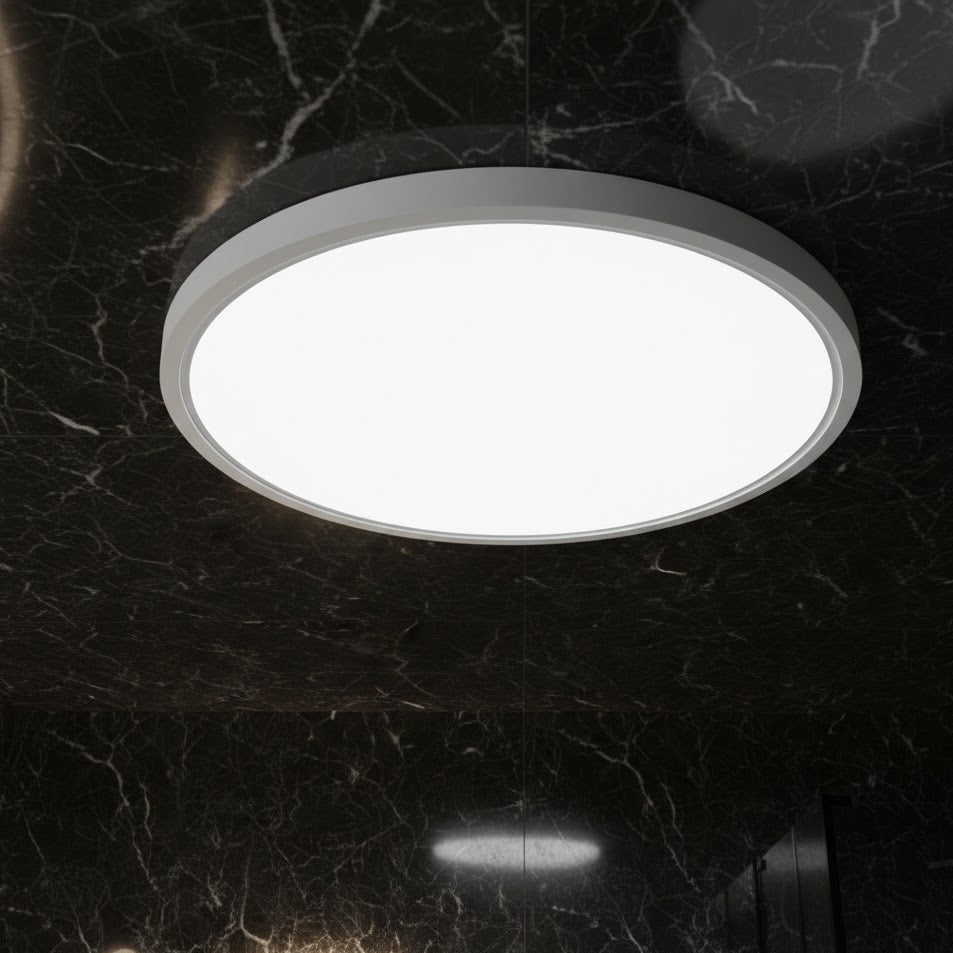 Modern White LED Flush Mount Ceiling LightHT-1036WT 3CCT