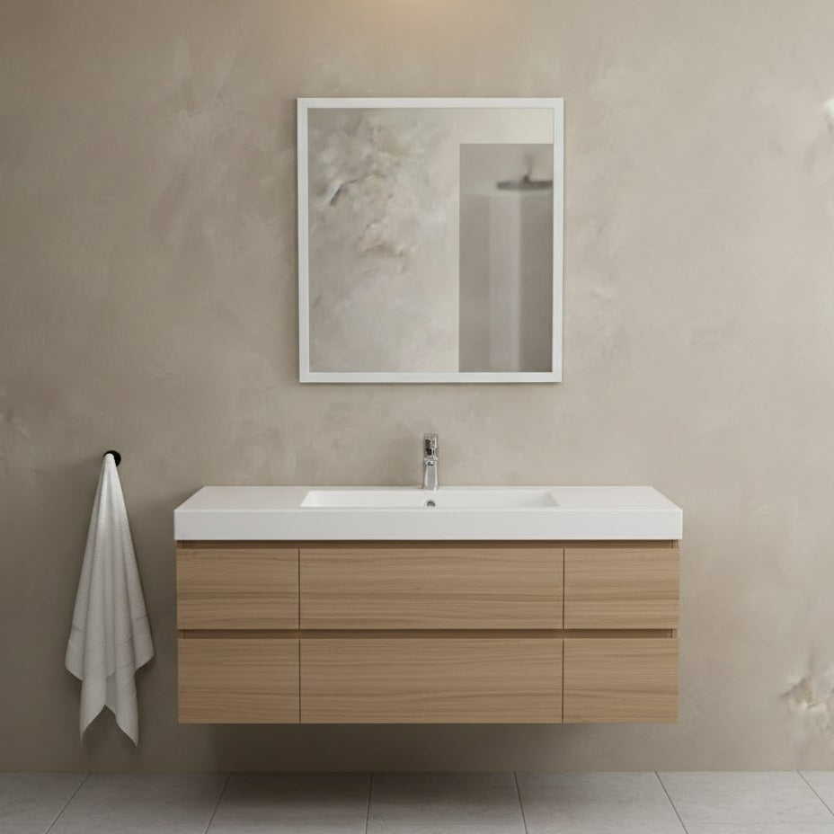 White Frame Mirror 30X32 White-30