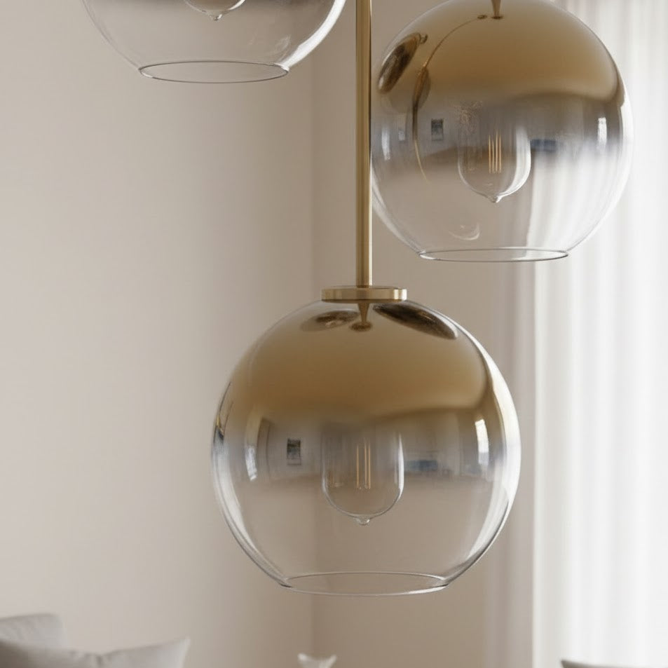 Staggered Gold Gradient Ceiling Light HT-3049-2